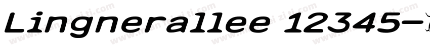 Lingnerallee 12345字体转换